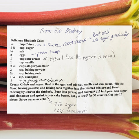 Delicious Rhubarb Cake