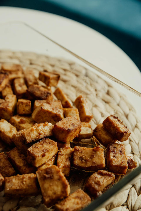 Lettuce Wraps with Crispy Tofu & Peanut Satay