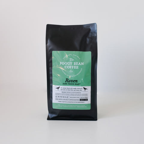 Coffee, 'Raven' DARK, 1lb, Whole Bean