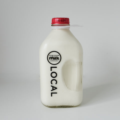 Milk, Homo, 3.8%, 1.89L (Half Gallon), Cowichan Milk Company