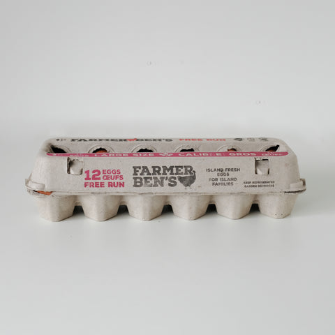 Eggs, LG, 1dz, Free Run, Farmer Bens