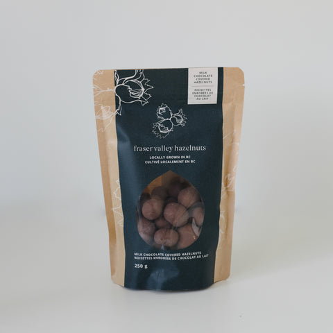 Hazelnuts, Milk Chocolate Covered, 250g, Fraser Valley Hazelnuts