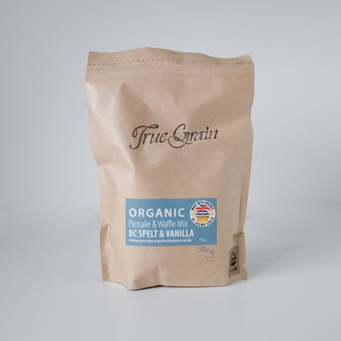 Pancake Mix, Spelt Vanilla, 540gr, Organic, Stone Milled, True Grain Bread