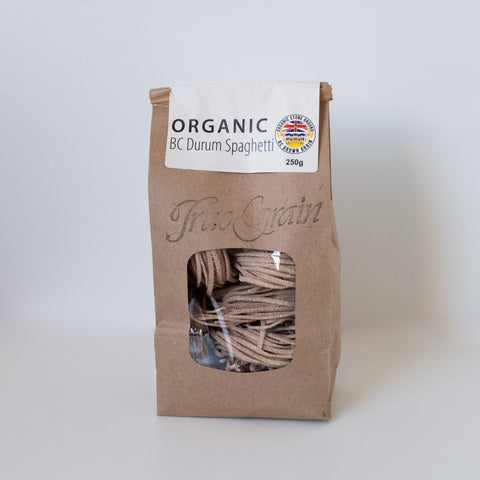 Pasta, BC Durum Spaghetti, Organic, 250gr, True Grain