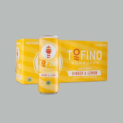 Kombucha, Ginger and Lemon, Organic *Full Case*