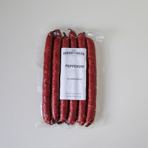 Pepperoni Sticks, Mild, 6 piece, Hopcott Farms