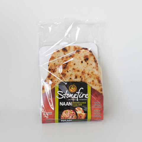 Garlic Naan, 2pc, Stonefire