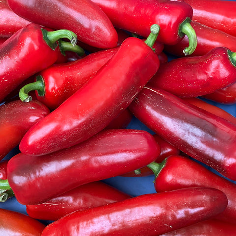 Peppers, Jalapeno, Red, 1 lb, Organic, Tatlo Road Farm