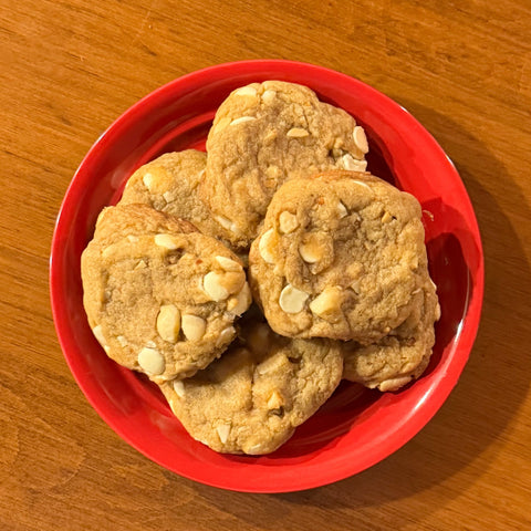White Chocolate Nut Cookies