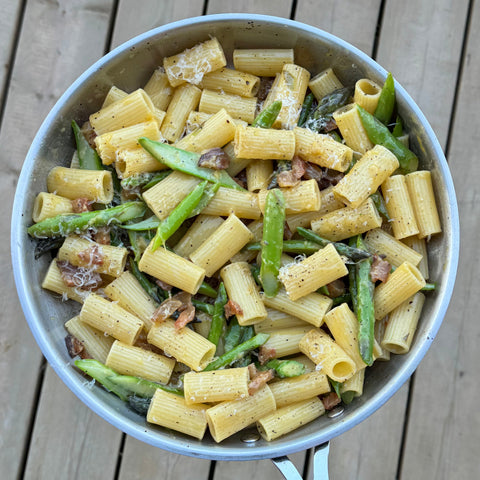 Asparagus & Guanciale Spring Carbonara