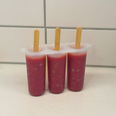 Strawberry Rhubarb Popsicles
