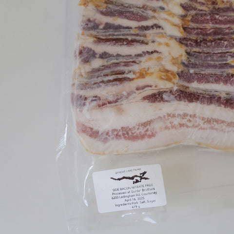 Bacon, Side, 1 lb, Frozen, Sproat Lake Farms
