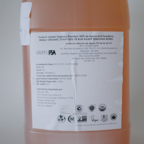 Syrup, Agave Blue, 5.5kg, Organic