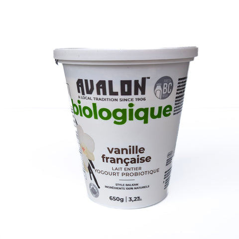 Yogurt, French Vanilla, Organic, 650g