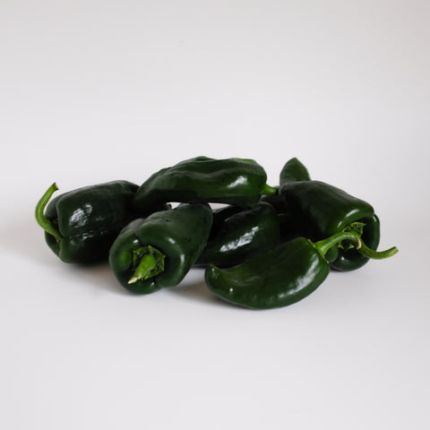Peppers, Poblano, 1lb, Organic, Tatlo Road Farm