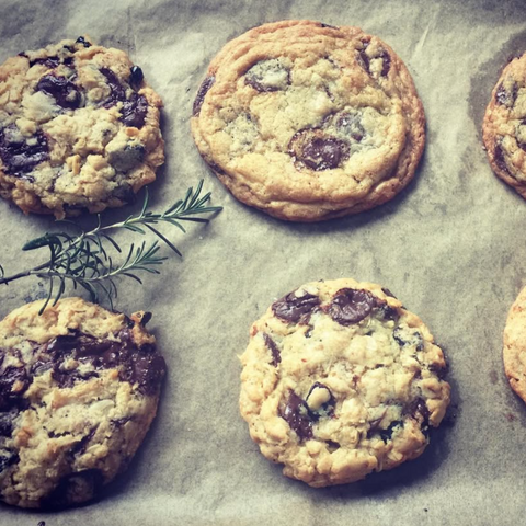 Cookies, Cranberry, Dark Chocolate & Rosemary, 2 pack