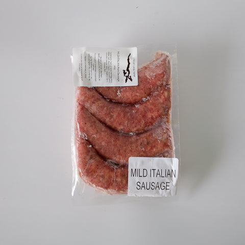Sausage, Mild Italian, 1 lb, 4 links, Frozen, Heritage Pork, Sproat Lake Farm