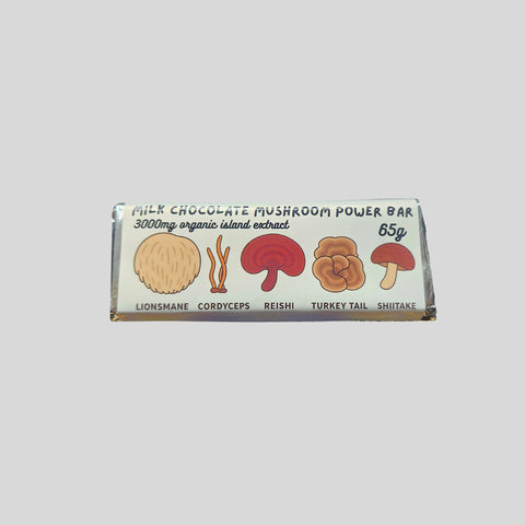 Chocolate, Milk Chocolate Mushroom Power Bar, 65g