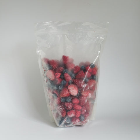 Triple Berry Blend, Frozen, 4lb, Blueberry, Raspberry & Strawberry, Krause Berry Farm