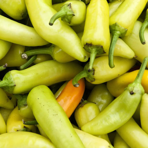 Peppers, Banana, Sweet, 1 lb, Organic, Tatlo Road Farm