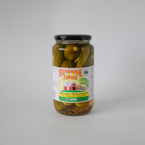 Pickle, Whole, Dill, 1L, Organic, Sunshine Farms